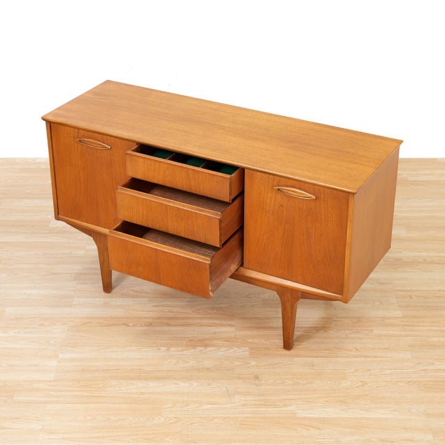 Small Mid Century Teak Credenza by Jentique Furniture For Sale - Image 9 of 12
