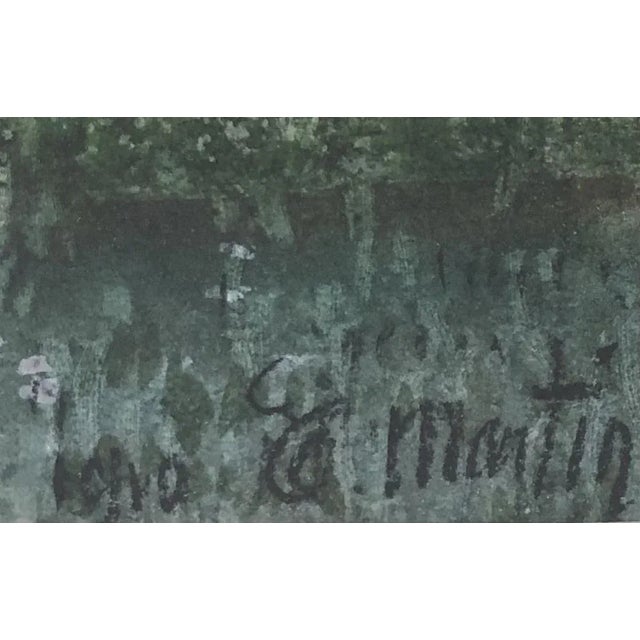 Modern Eugène Louis Martin, Paysage, 1910, Watercolor on Paper, Framed For Sale - Image 3 of 10