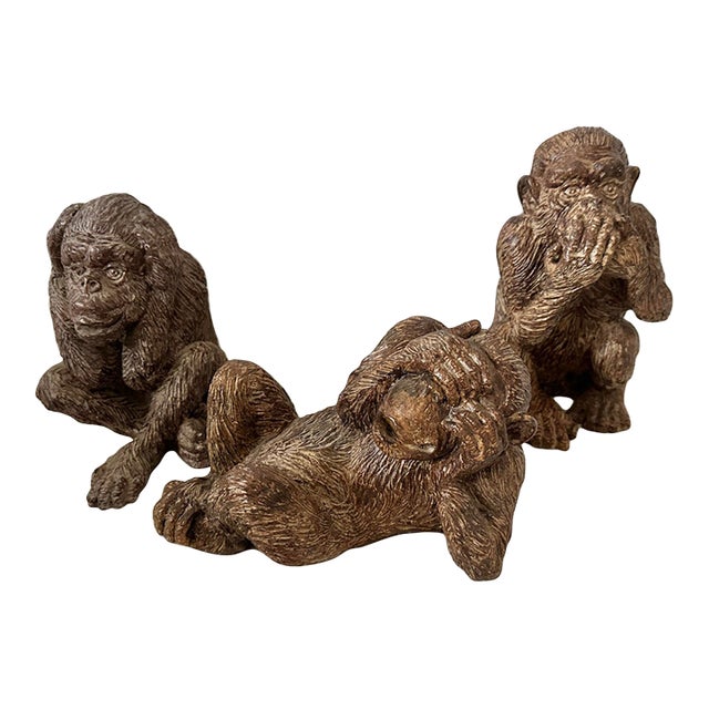 CBK Set of "See No Evil" Monkeys For Sale