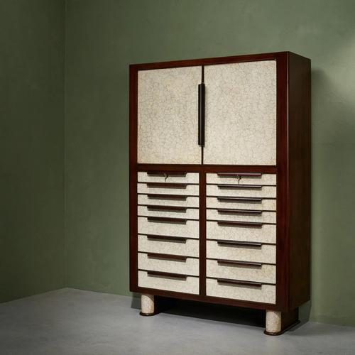 Large Eggshell Cabinet by Aldo Tura, Italy, 1940s For Sale - Image 13 of 13