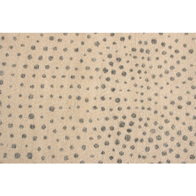Not Yet Made - Made To Order Rug & Kilim’s Spotted Circles Rug in Cream and Blue, 9x12 For Sale - Image 5 of 7