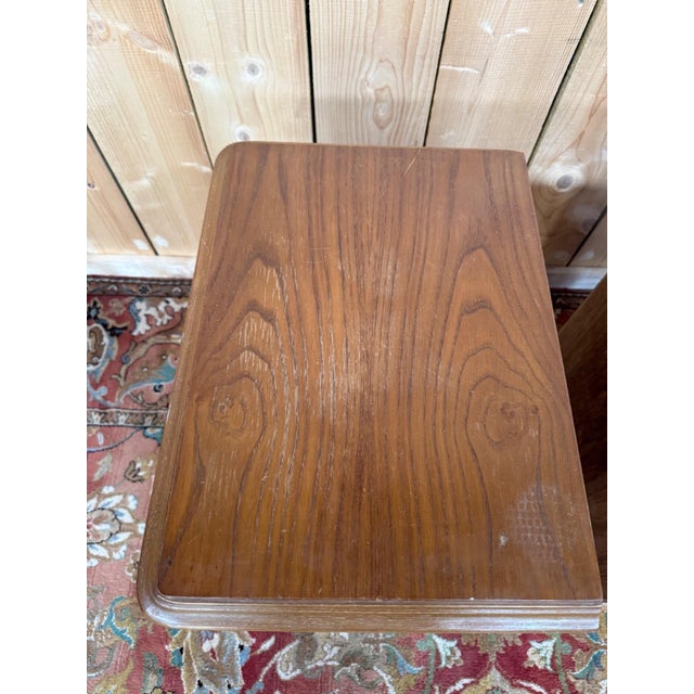 19th Century Neo-Renaissance Bedside Tables in Carved Oak, 1970s, Set of 2 For Sale - Image 3 of 11