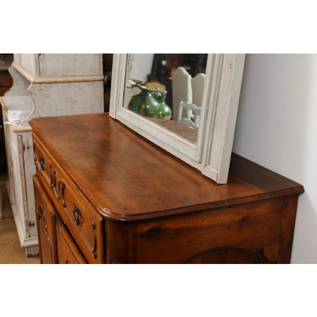 French 1750s French Louis XV Walnut Provençal Buffet For Sale - Image 3 of 12