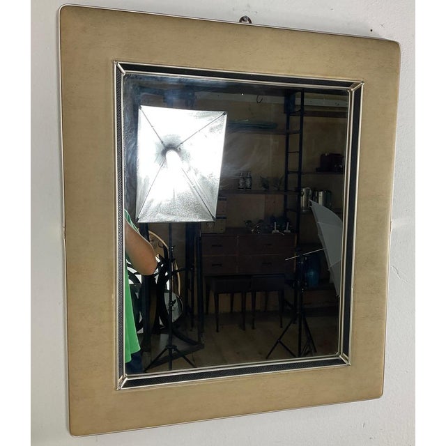 Brown Vintage Mirror by Umberto Mascagni, 1950 For Sale - Image 8 of 18