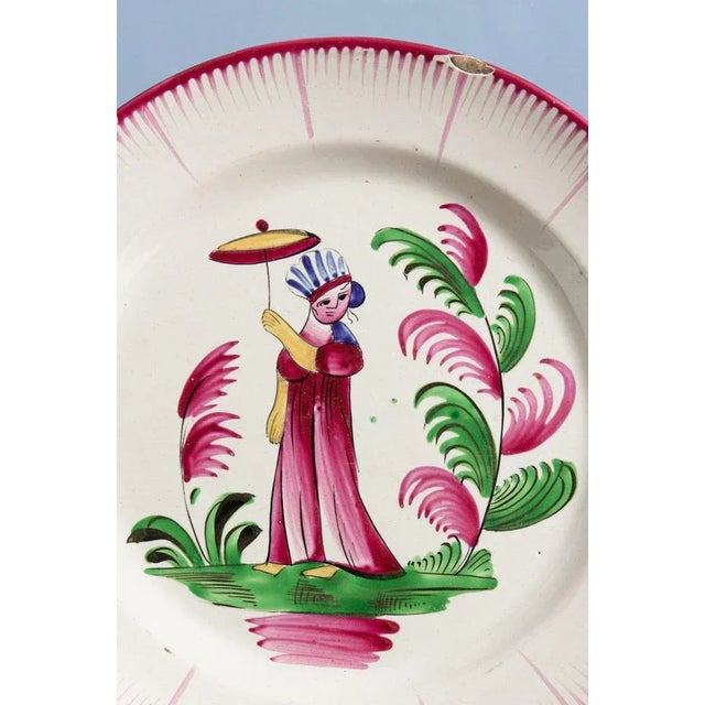 Faience Madame Bernard Plate from Les Islettes, Early 19th Century ...