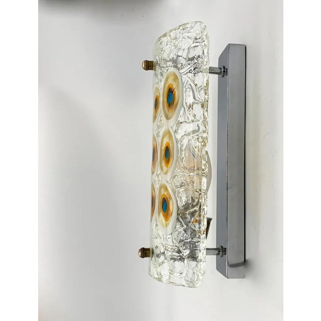 Vintage Wall Light in Murano Glass attributed to I3, 1970s For Sale - Image 6 of 7