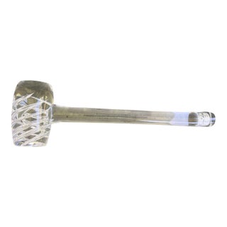 Marcolin Sweden Signed Handmade Full Lead Crystal Gavel Sculpture – Ca35 For Sale