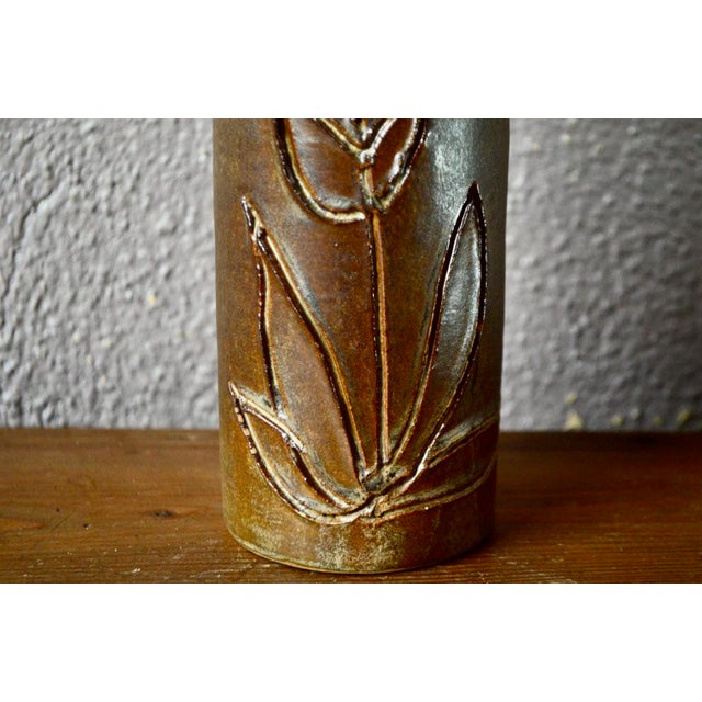 Beige Tulip Vase by Denise and Michel Pointu For Sale - Image 8 of 9