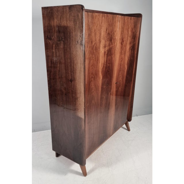 Vintage Wardrobe in Walnut from Tatra Nabytok, 1970s For Sale - Image 3 of 11