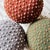 Mushroom Ottoman in Sequoia Wool Dot For Sale - Image 14 of 14