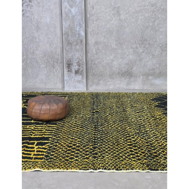 Textile Contemporary Moroccan Rug - 9.8 X 8.4 Ft For Sale - Image 7 of 8