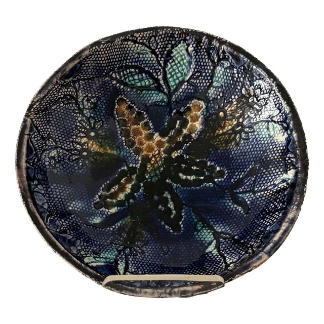 Maritime Wall Plate with Starfish from Rügenkeramik Wilhelm Löber, GDR, 1969 For Sale
