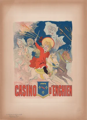 J. Chéret, Casino d'Enghien from Les Maîtres de L'Affiche, 1898, Original Lithograph