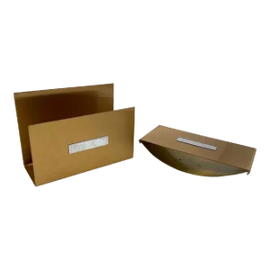Roycroft Copper Desk Accessories, Letter Holder and Blotter - 2 Pieces