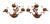 Hollywood Regency Pair of Vintage Hollywood Regency Gilt Metal 3-Light Sconces For Sale - Image 3 of 12