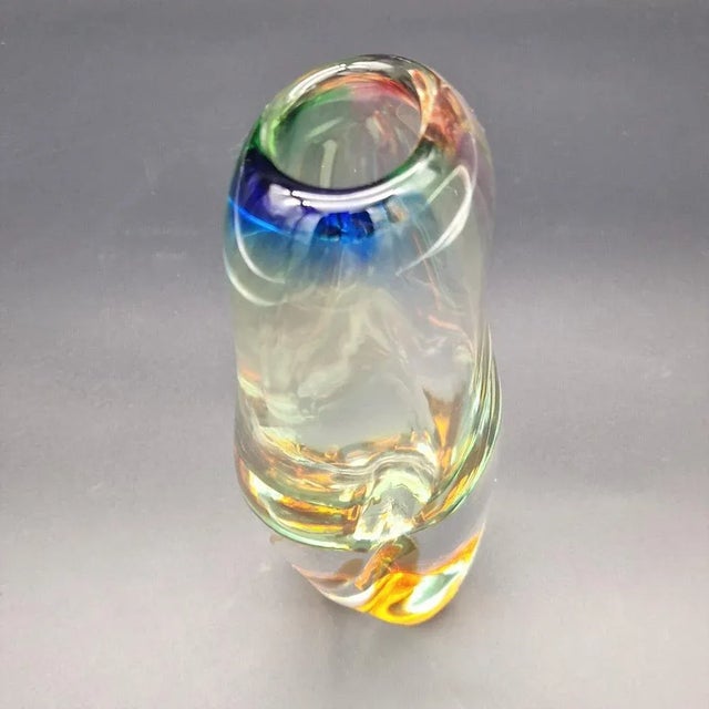 Madorious Glass Vase by Josef Rozinek for Borske, 1960s For Sale - Image 9 of 10