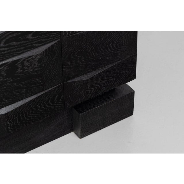 Graphic Sideboard in Black from Maison Aurora, Belgium, 1975 For Sale - Image 13 of 18