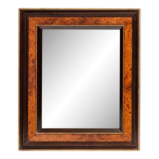 19th Century Mahogany & Burlwood Mirror For Sale