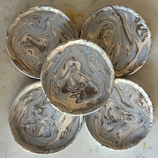 Hand Made French Artisanal Pottery Catchall / Coaster For Sale - Image 4 of 7