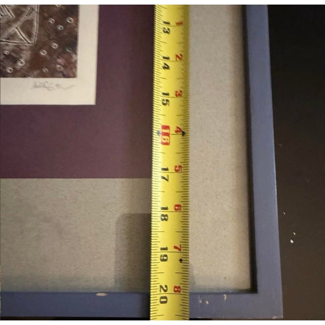 Printmaking Materials Vintage 1992 Huidie Signed Very Limited Lithograph Numbered 3/4 For Sale - Image 7 of 7