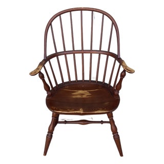 Vintage Windsor Style Sack Back Armchair, by Saybolt Cleland, Philadelphia, 1950’s For Sale