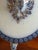 Mid 19th Century Antique European Blue Flow Porcelain Covered Tureen With Gilt Winged Handles, 19th Century For Sale - Image 5 of 12