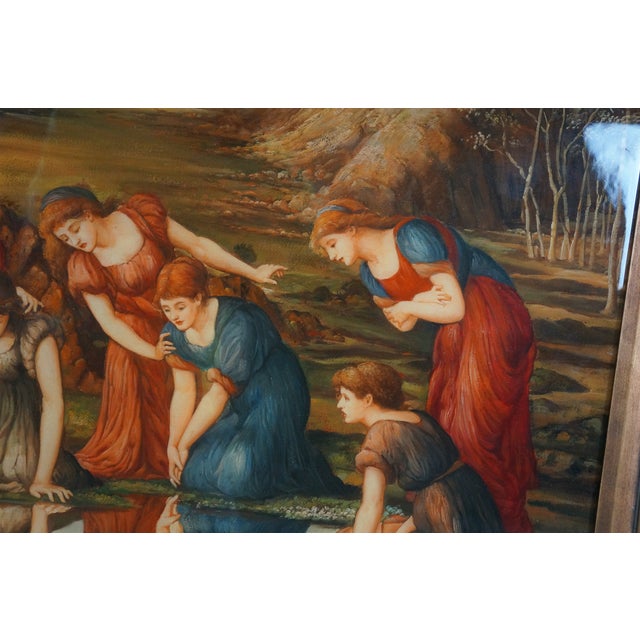 Late 20th Century The Mirror of Venus After Edward Burne-Jones's Oil Painting Mythological Figures, Framed For Sale - Image 4 of 12