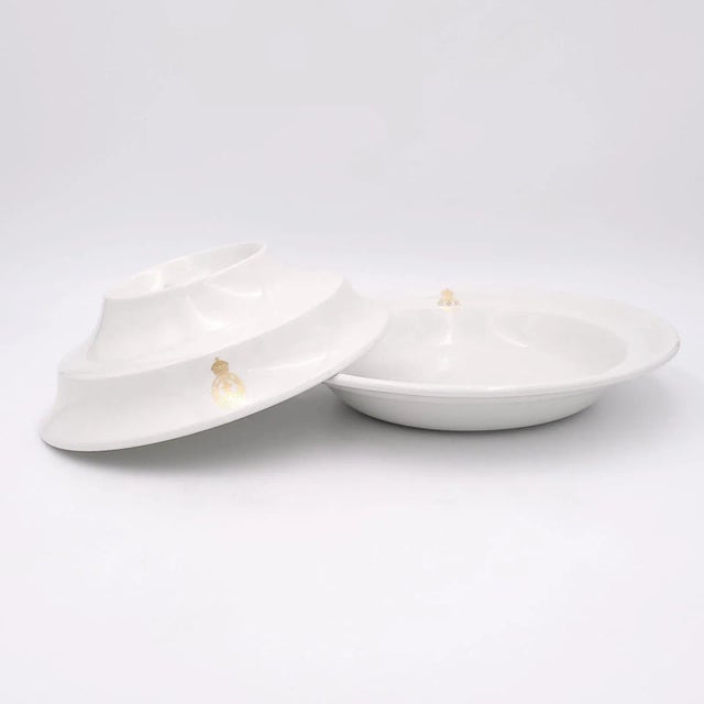 Traditional One of Four Covered Armorial Dishes, England Circa 1953. Four Available, Priced Separately For Sale - Image 3 of 9