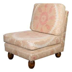 Slipper Chair Upholstered in Suzani