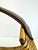 1960s Mid-Century Rattan Firewood Log Basket With Leather Handle For Sale - Image 12 of 14