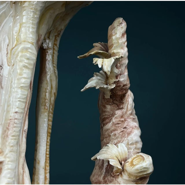 Ceramic Original Ceramic Sculpture of Flamingo from Bassano, Italy, 1970s-1980s For Sale - Image 7 of 17