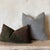 2020s Stone Washed Linen Pillow -Khaki For Sale - Image 5 of 5