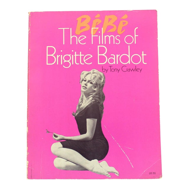 1977 BéBé the Films of Brigitte Bardot Soft Cover Coffee Table Book by Tony Crawley For Sale