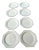 19th Century Creil Plates in White Earthenware, Set of 8 For Sale