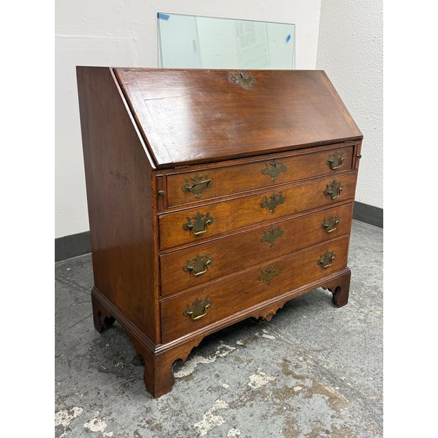 Chippendale Style Drop Front Secretary Desk, Antique For Sale - Image 4 of 12