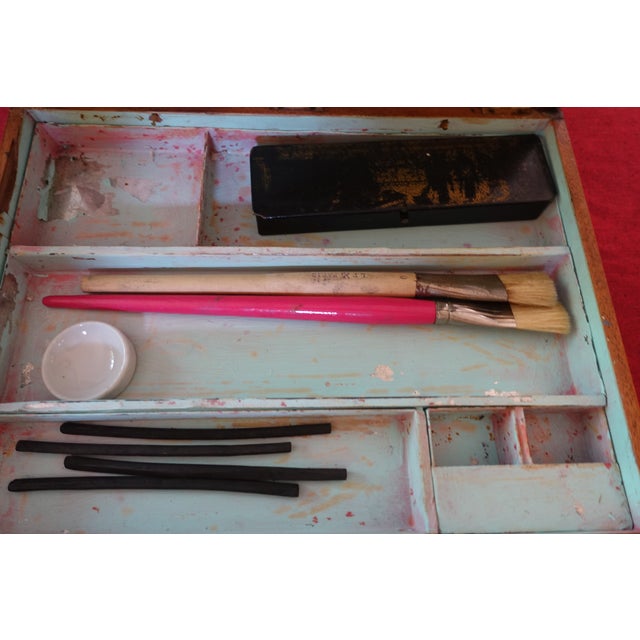 Large Antique Painter's Case, 1890s For Sale - Image 3 of 9