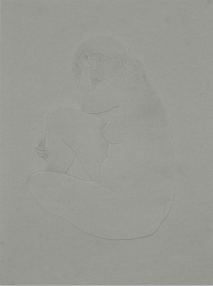 Antoniucci Volti, Nu au repos (Nude), Etching