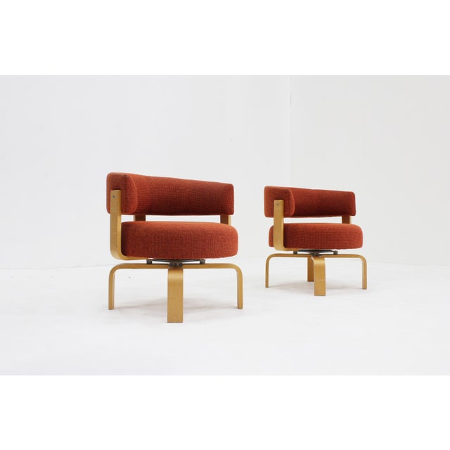 Maroon Vintage Fridene Swivel Chairs by Carina Bengs for Ikea, 2000s, Set of 2 For Sale - Image 8 of 11