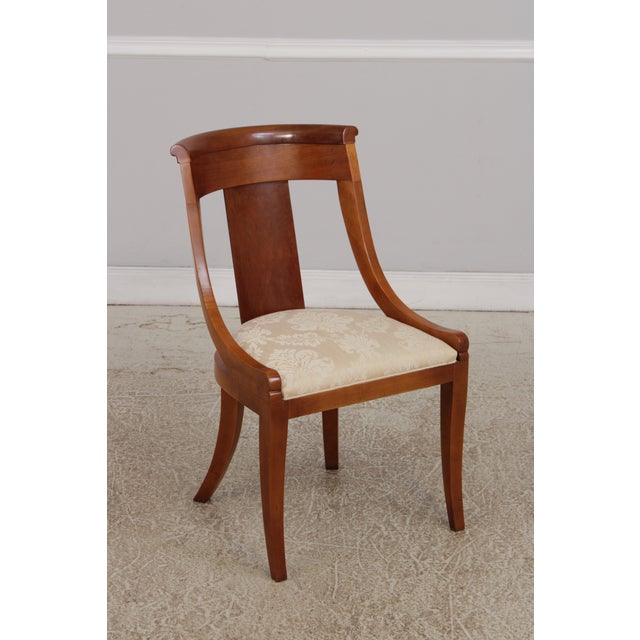 Set of 6 Baker Cherry Regency Style Dining Chairs For Sale In Philadelphia - Image 6 of 18