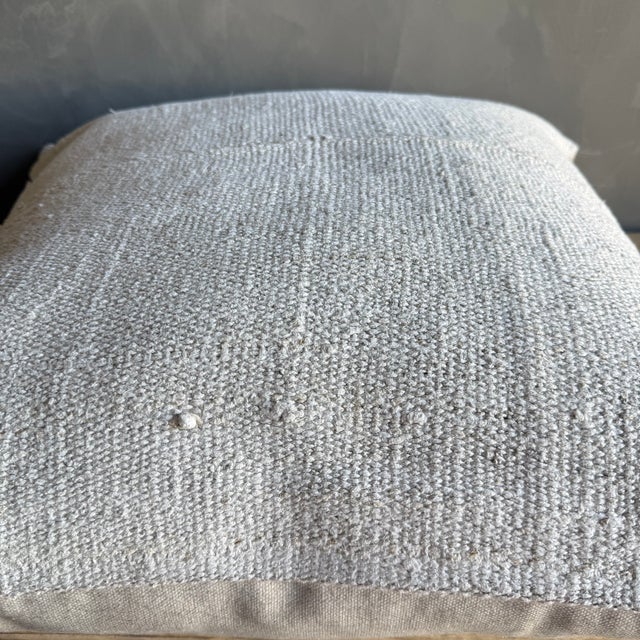 Vintage Rug Pillow Cover With Stripes For Sale In Los Angeles - Image 6 of 8