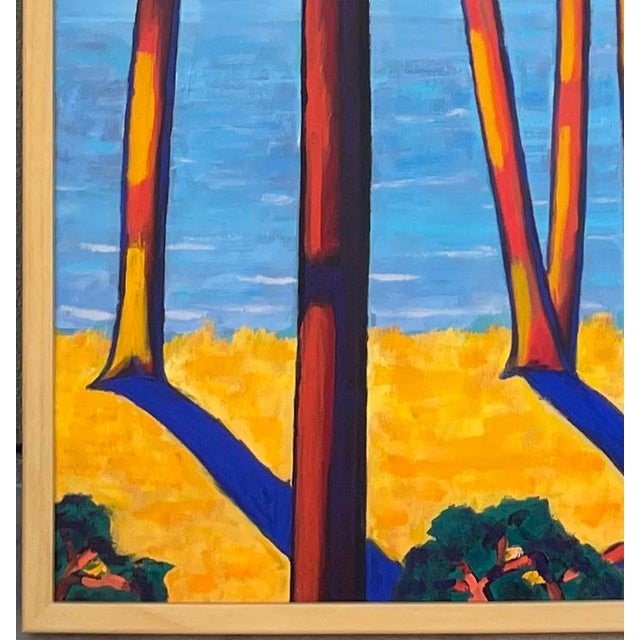 Turquoise "Banho De Luz" Large Diptych Oil on Canvas by Joao De Brito For Sale - Image 8 of 10