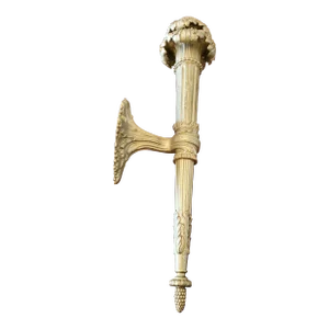 Antique E F Caldwell Marked Bronze Torchlight Sconce