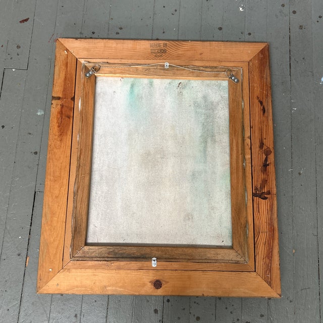 1950’s Original Abstract Still Life With View Painting on Canvas For Sale In Philadelphia - Image 6 of 6