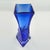 Mid-Century Murano Cobalt Blue Sommerso Helix Twist Glass Vase, 1970s For Sale - Image 4 of 9