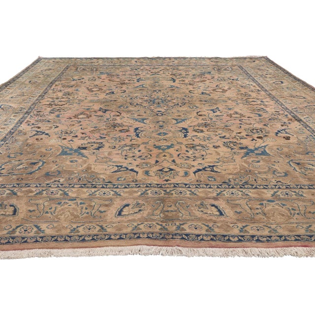 Traditional Mid 20th Century Mid 20th Century Vintage Persian Khorassan Rug - 08'01 X 10'07 For Sale - Image 3 of 9