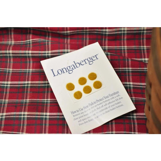 Longaberger 1994 Jingle Bell Basket 1995 Dresden Basket 1988 Basket - 3 PCS For Sale - Image 9 of 10