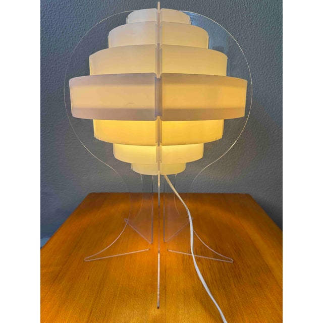 Lakane Strips Table Lamp in Frosted Acrylic by Brylle Jacobsen for Ikea, Finland, 2000s For Sale - Image 14 of 18