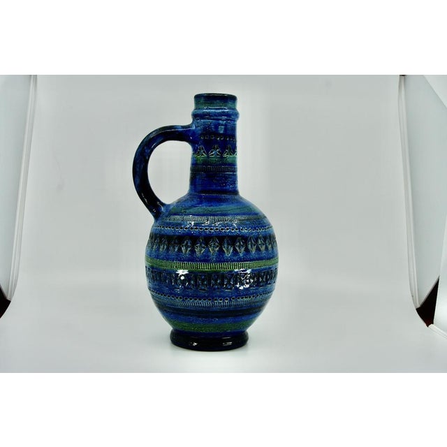 Large Rimini Blue Series Vase by Aldo Londi for Bitossi, 1960 For Sale - Image 9 of 9