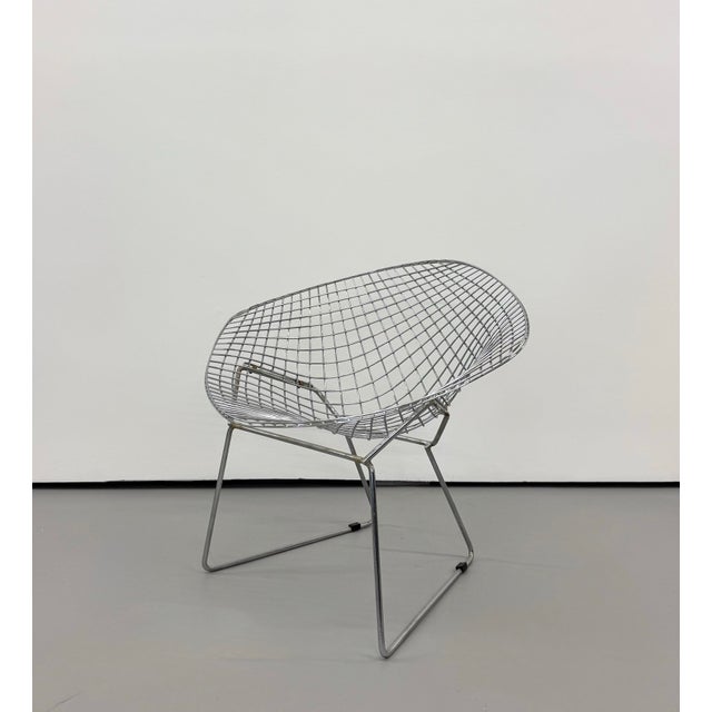 Mid 20th Century Mid 20th Century Contemporary MCM Sculptura Wire Lounge Chair For Sale - Image 5 of 6