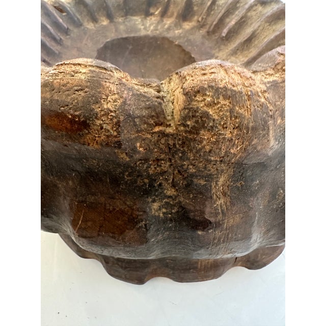 Monumental Carved Wood Antique Rooster or Hen in a Nest Centerpiece For Sale - Image 12 of 16
